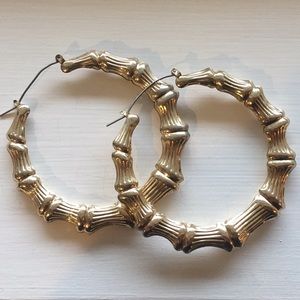 Gold Bamboo Earrings